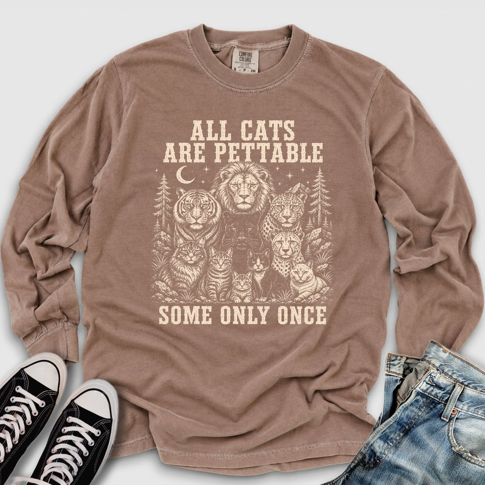 All Cats Are Pettable II Long Sleeve Tee