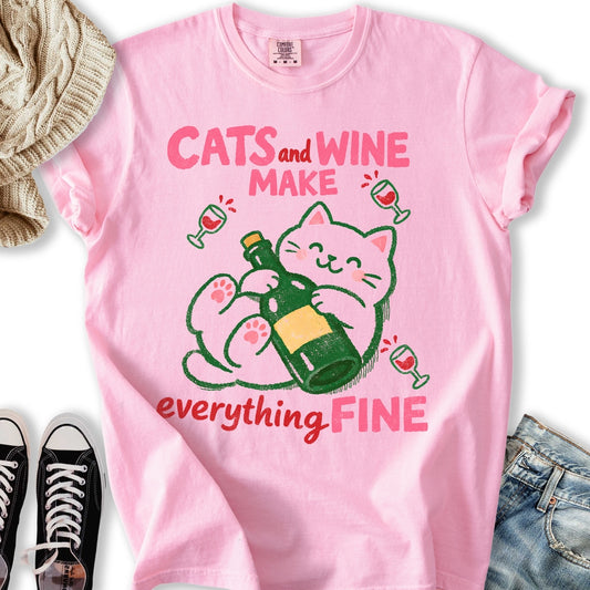 Cats and Wine T-Shirt