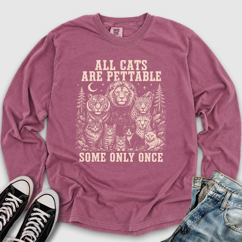 All Cats Are Pettable II Long Sleeve Tee