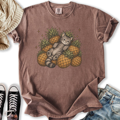 Pineapple Cat Relaxed Tee