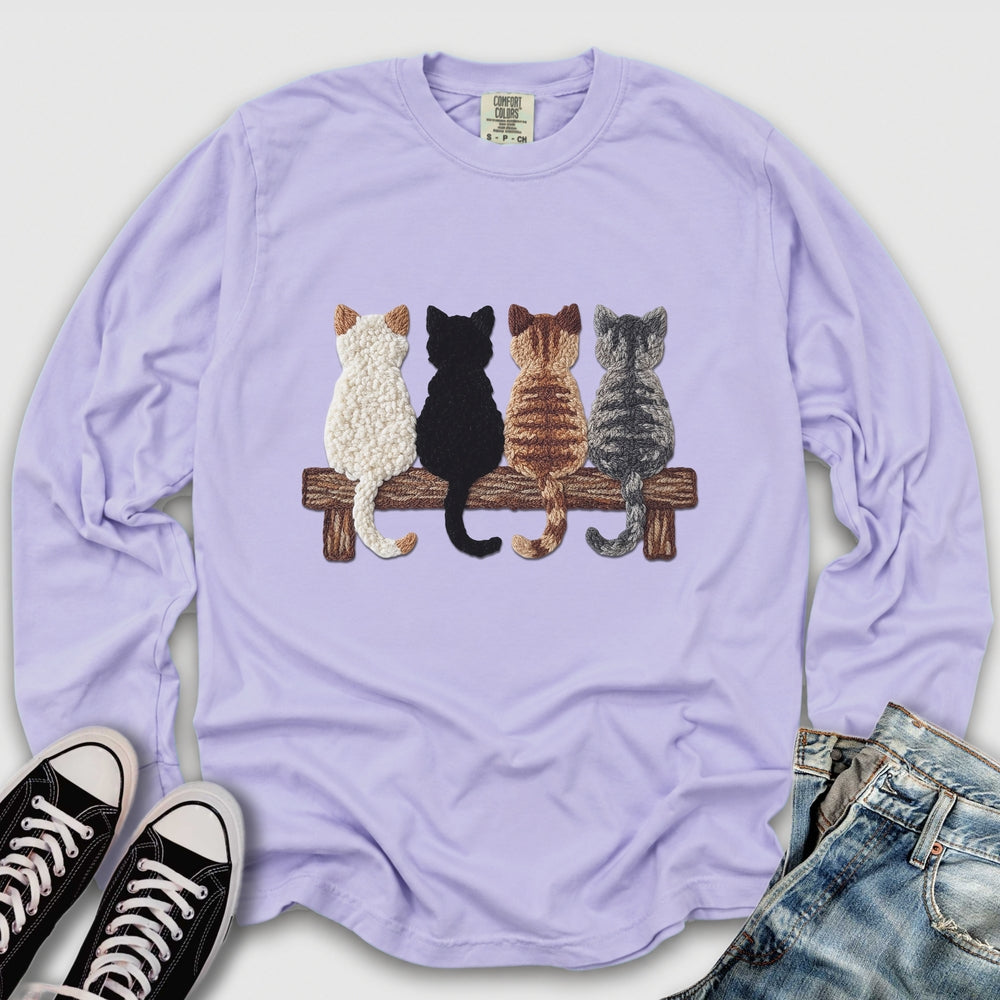 Four Cats Yarn Long Sleeve Tee