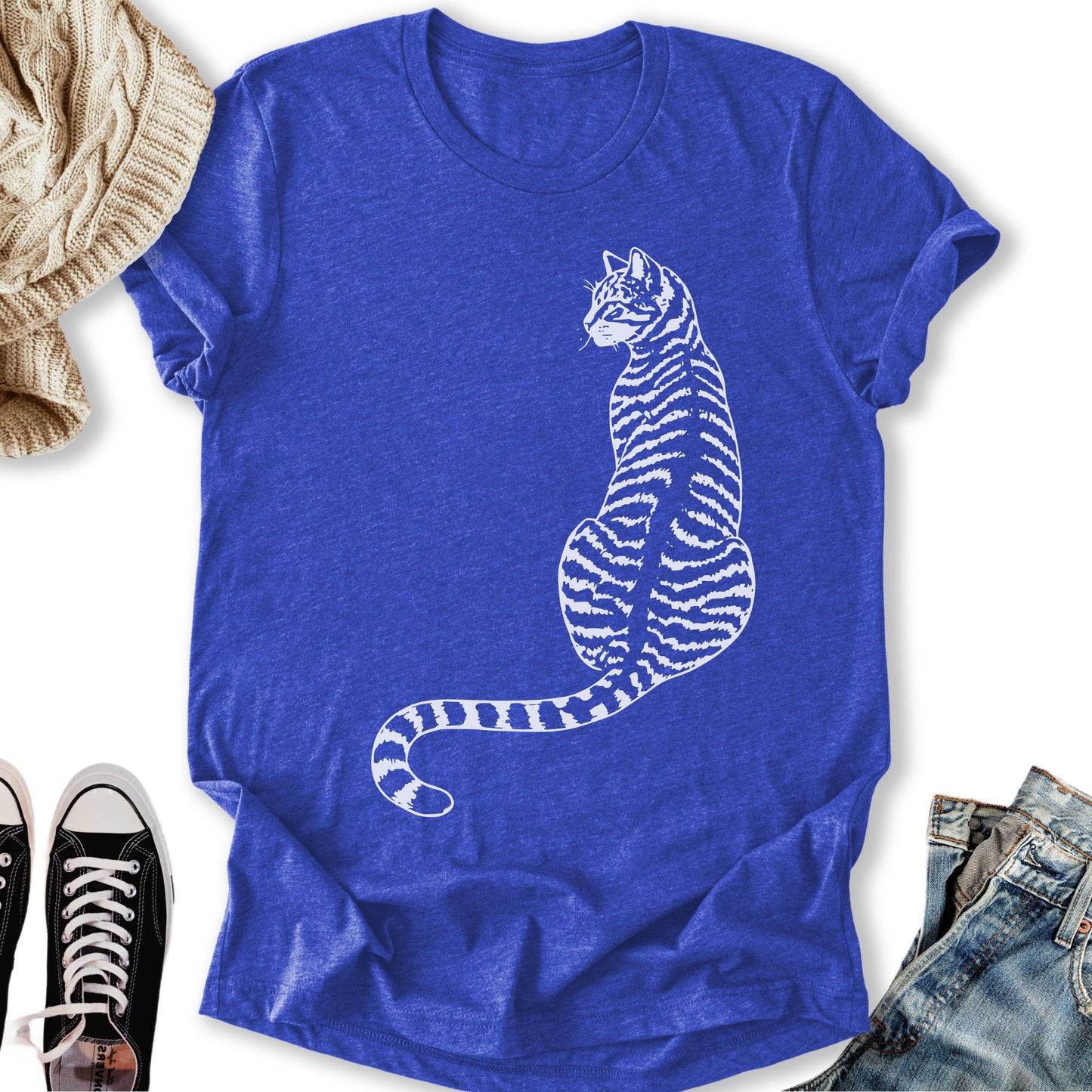 Minimal Tabby Cat T-Shirt
