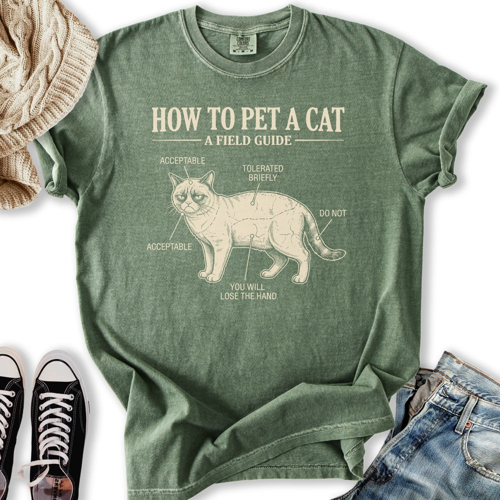How To Pet A Cat Relaxed Tee
