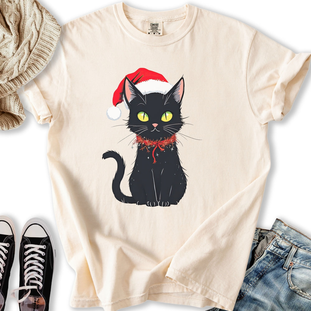 Black Cat Tinsel T-Shirt