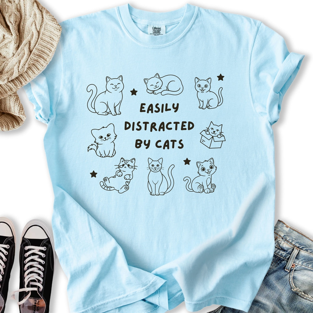 Distracted by Cats T-Shirt