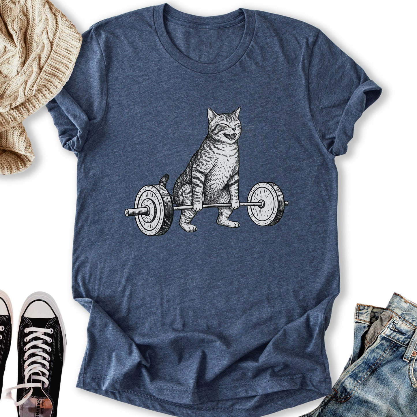 Deadlift Cat T-Shirt