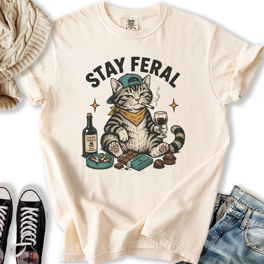 Stay Feral Cat T-Shirt