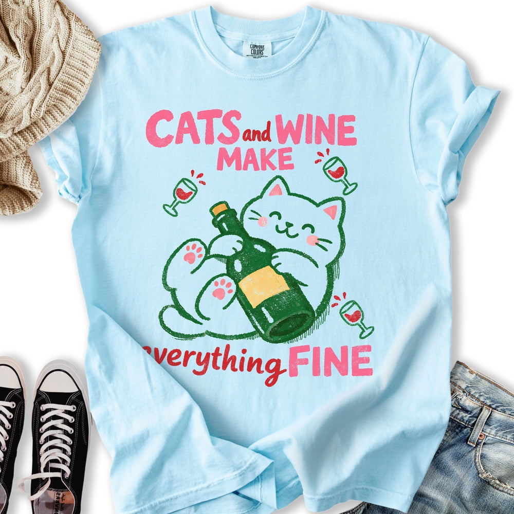 Cats and Wine T-Shirt