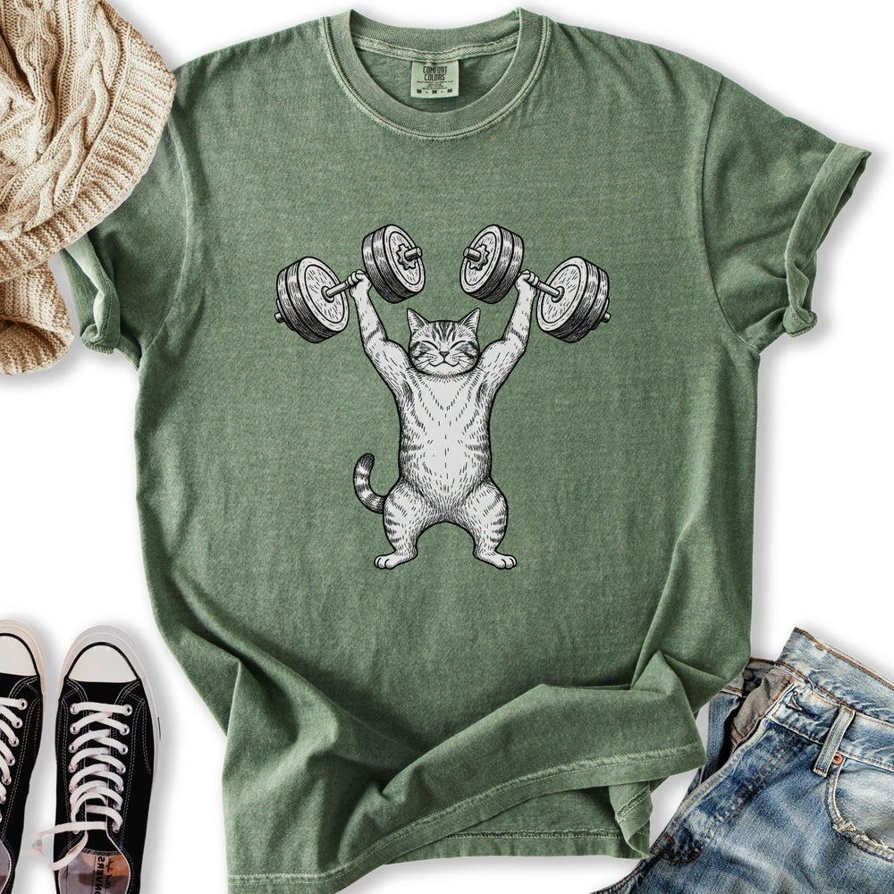 Dumb Bell Cat T-Shirt