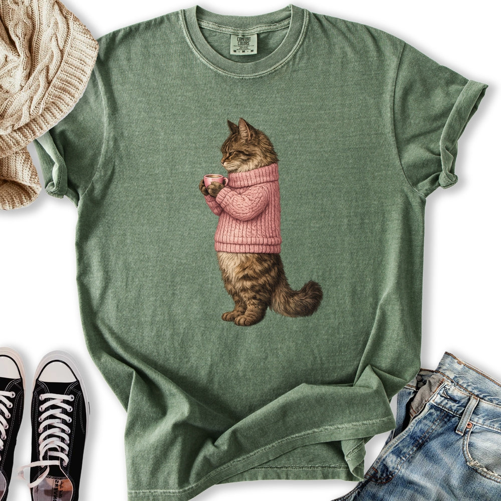 Cozy Maine Coon Cat T-Shirt