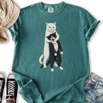 White Cat Headlock T-Shirt