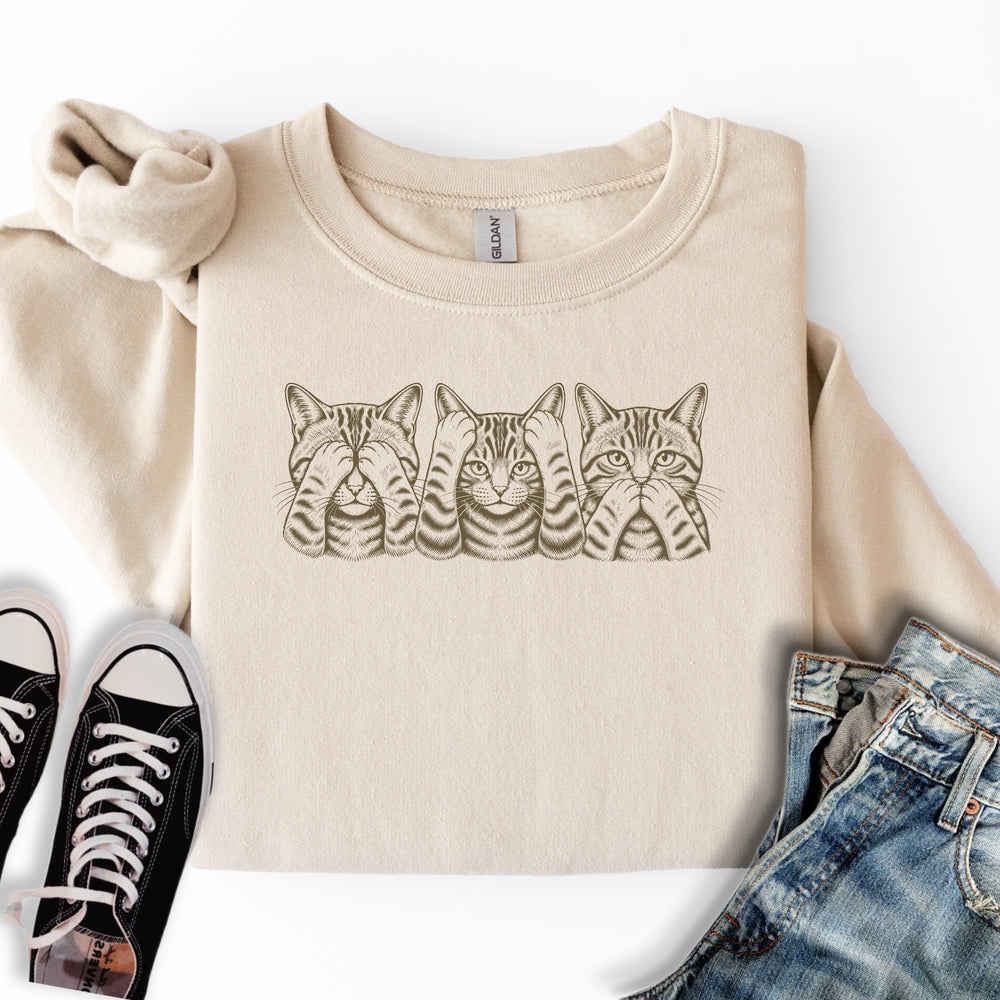 No Evil Cats Sweatshirt