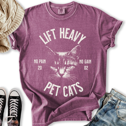 Lift Heavy Pet Cats Relaxed Tee