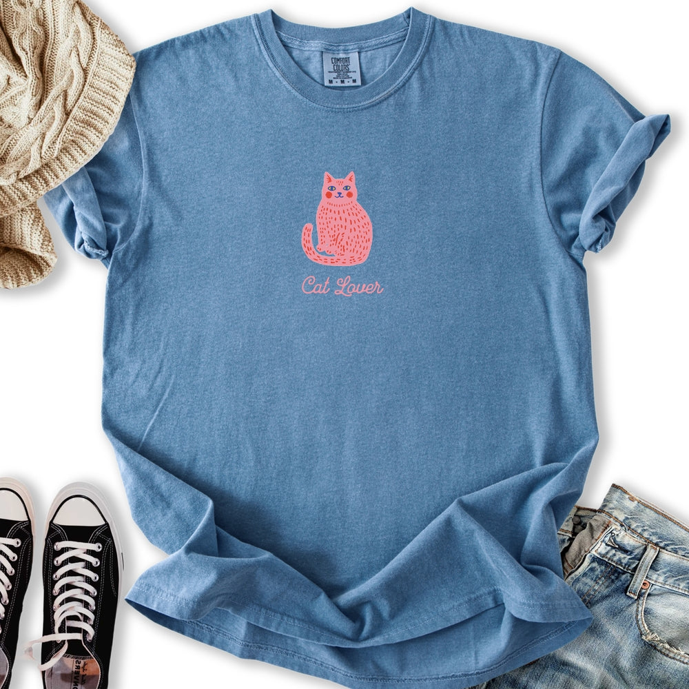 Cute Pink Cat Lover T-Shirt