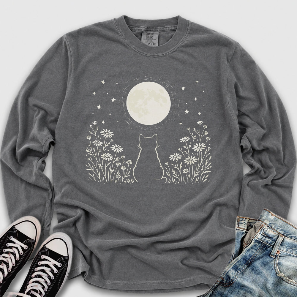 Kitten Moon Long Sleeve Tee
