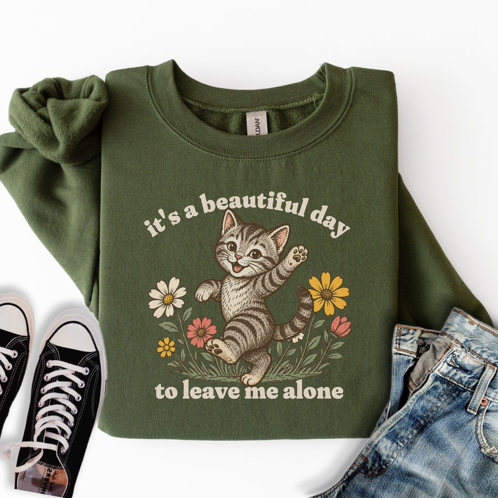 Beautiful Day Cat Sweatshirt
