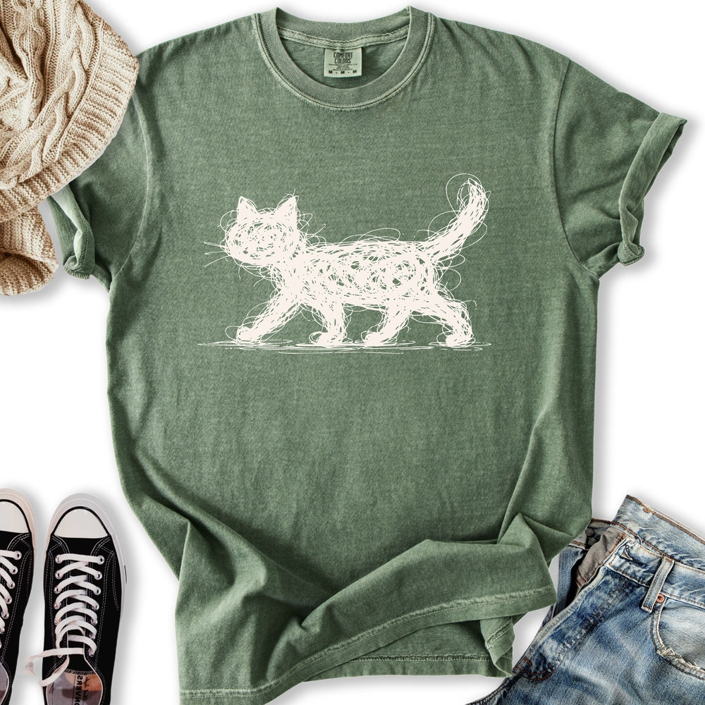 Scribbled Cat T-Shirt