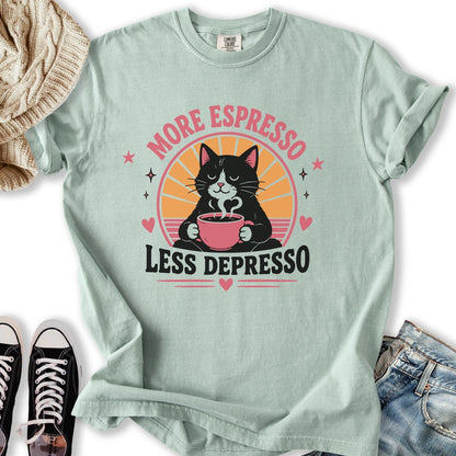 More Espresso Black Cat T-Shirt