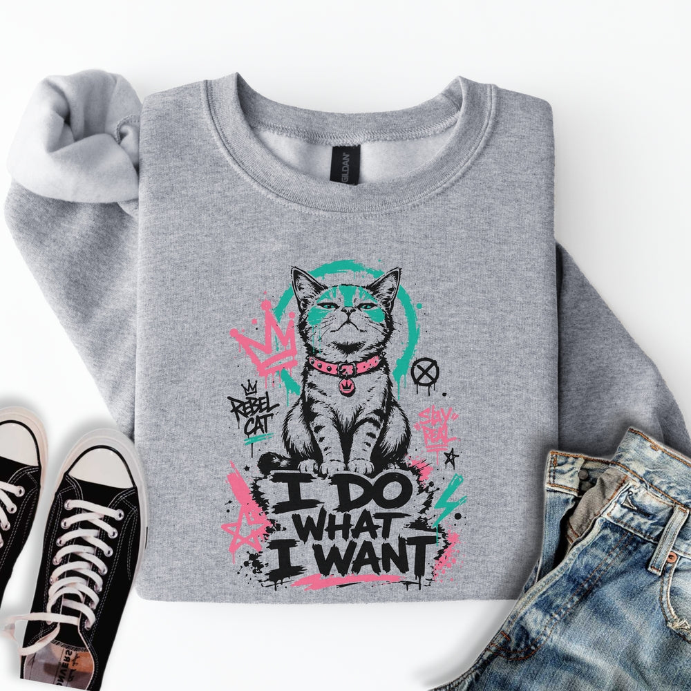 Streetart Cat Sweatshirt