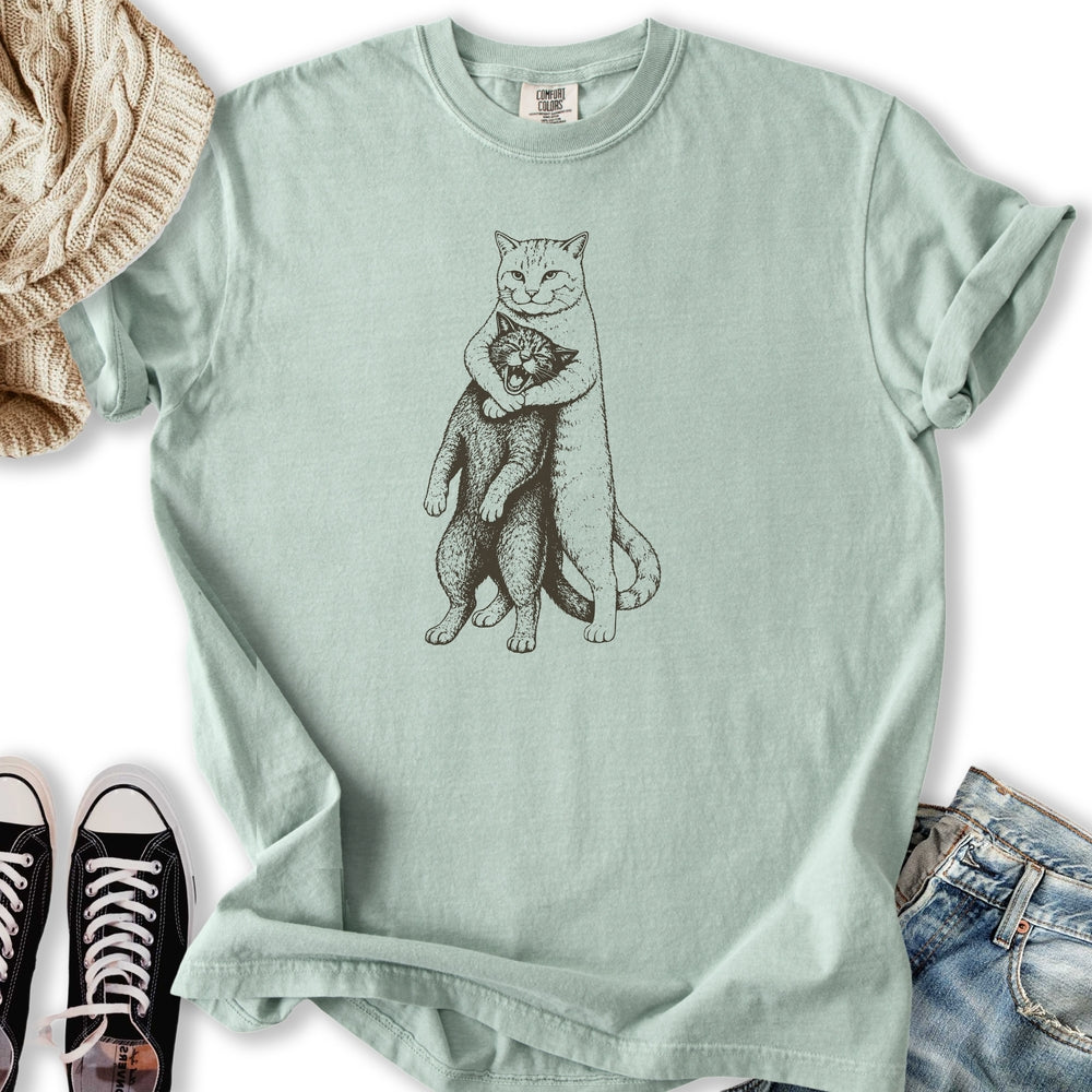 Headlock Cat Sketch T-Shirt
