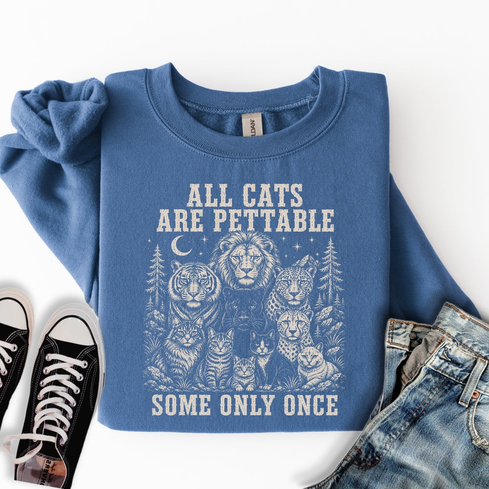 All Cats Are Pettable II Sweatshirt