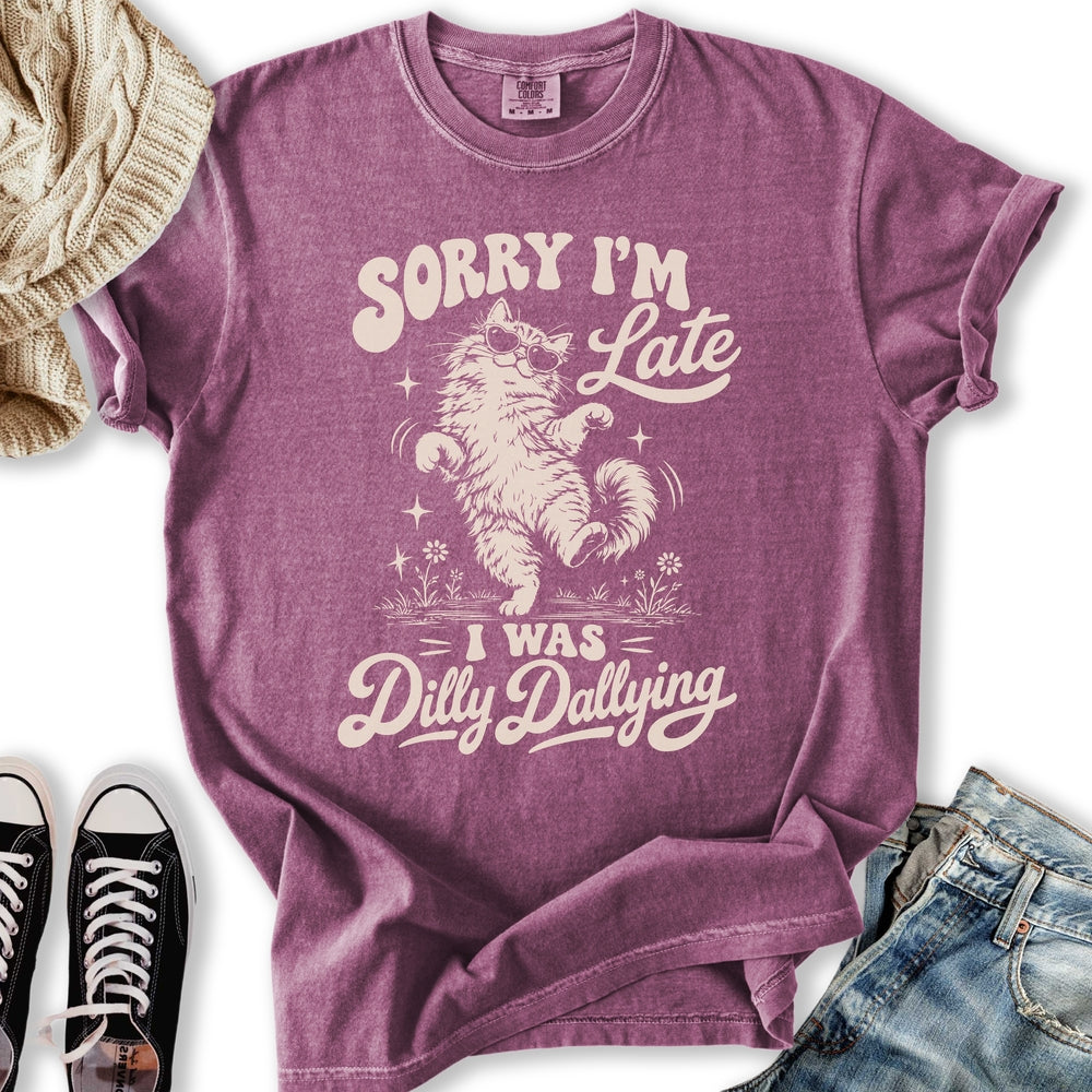 Dilly Dallying Cat Relaxed Tee