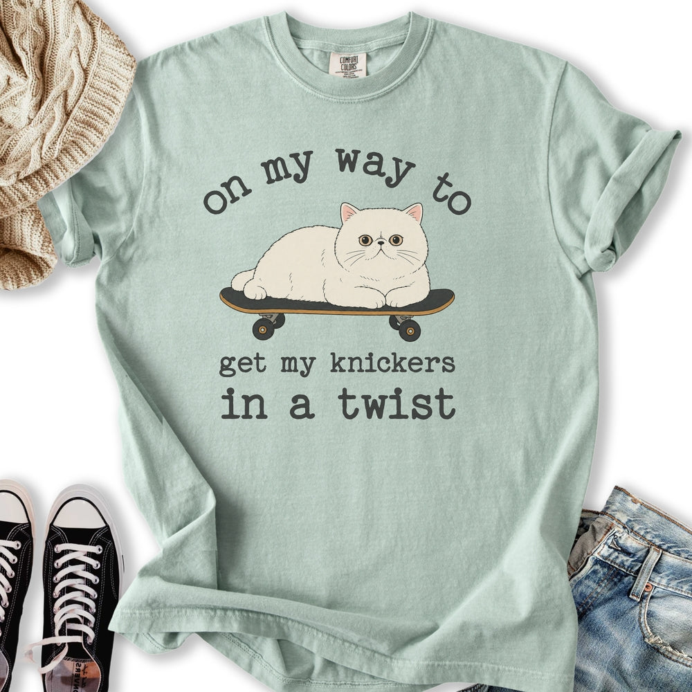 Knickers In A Twist Cat T-Shirt