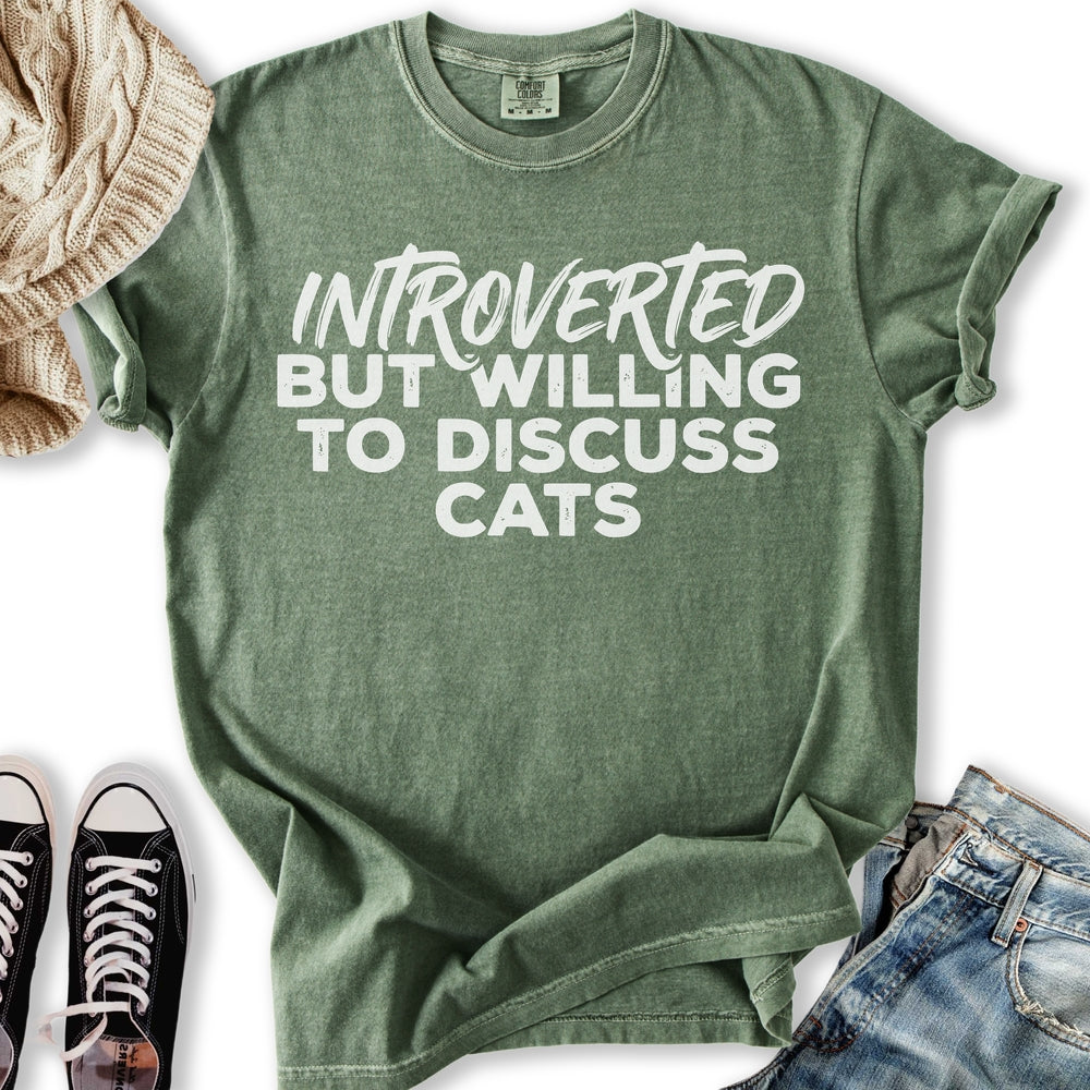 Willing To Discuss Cats T-Shirt