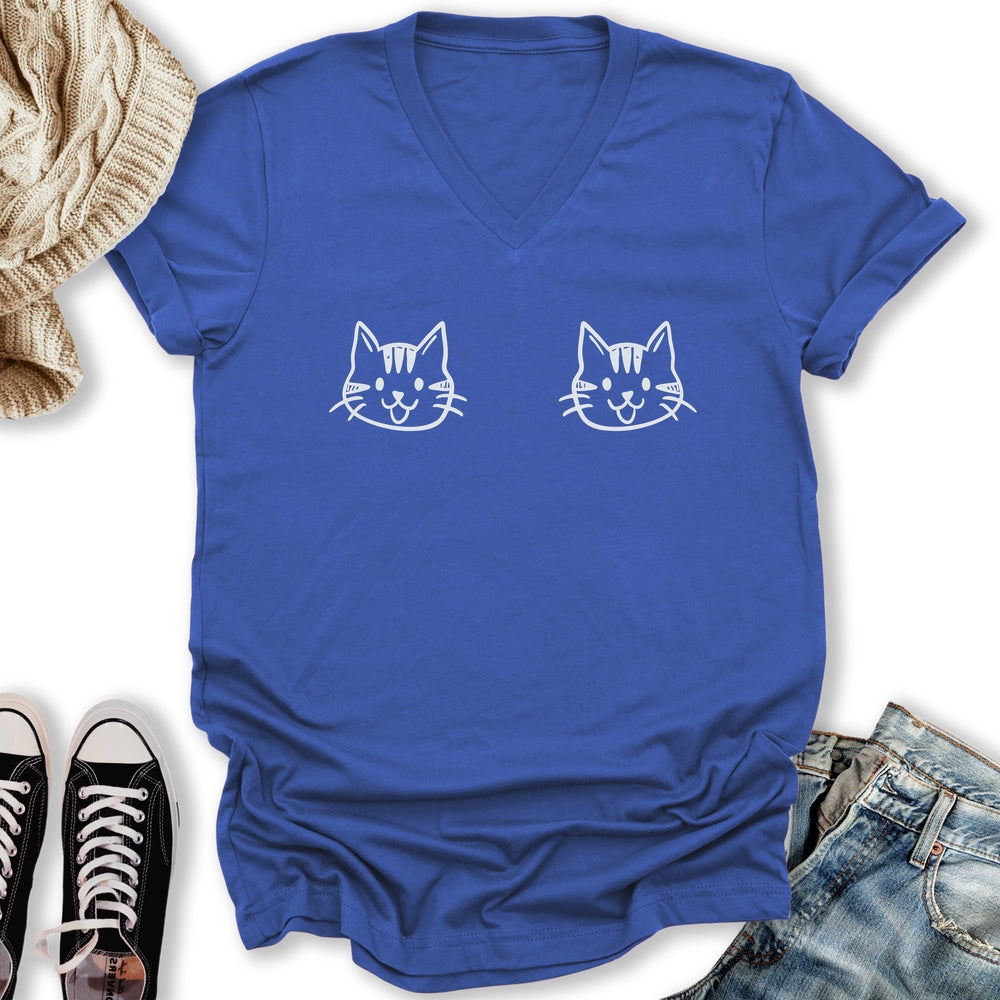 Kitties V-Neck Tee