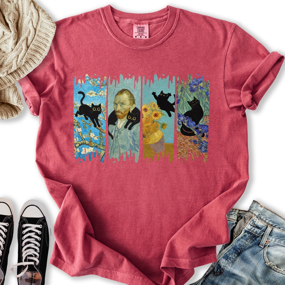 Van Goghs Cat T-Shirt