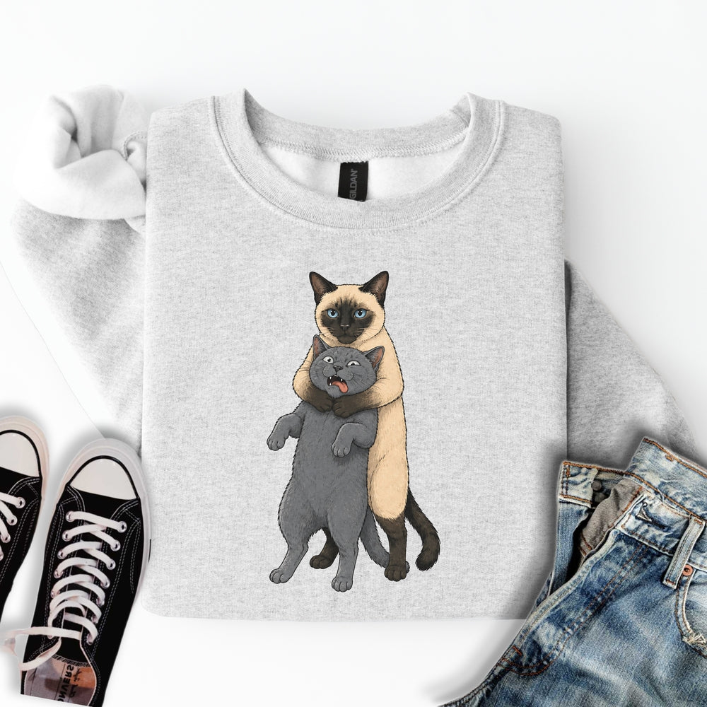 Siamese Cat Headlock Sweatshirt