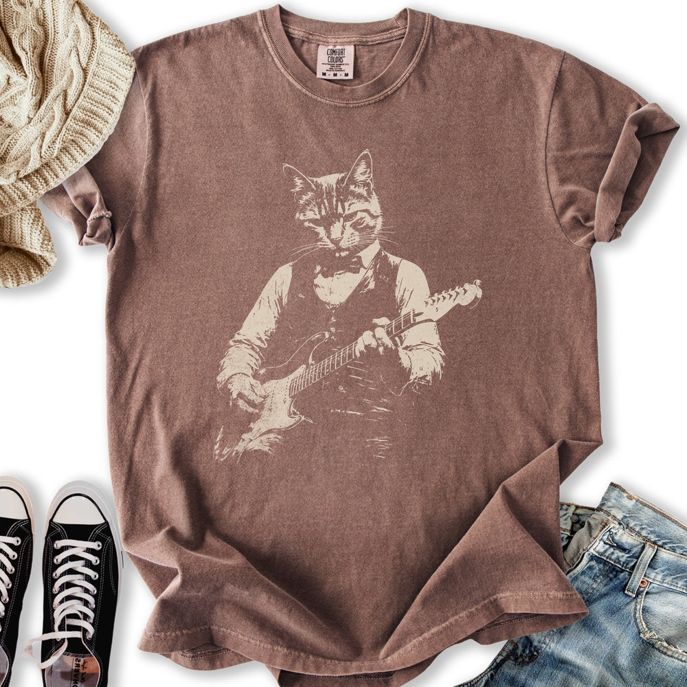 Cat Jammer Guitarist T-Shirt
