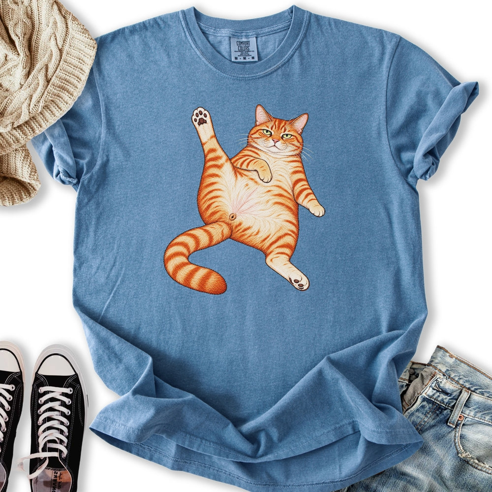 Stretching Ginger Tabby Relaxed Tee