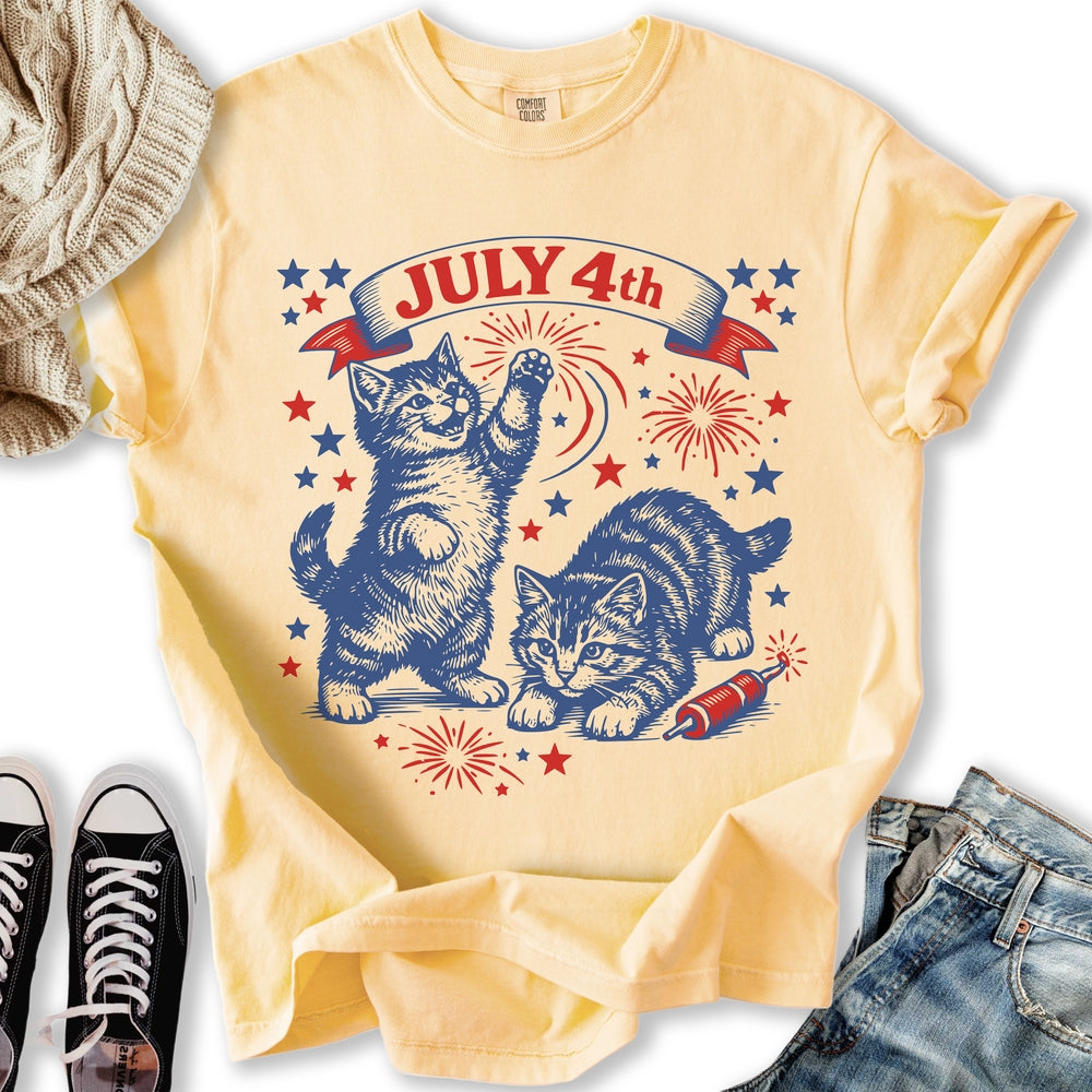 July 4th Kittens T-Shirt