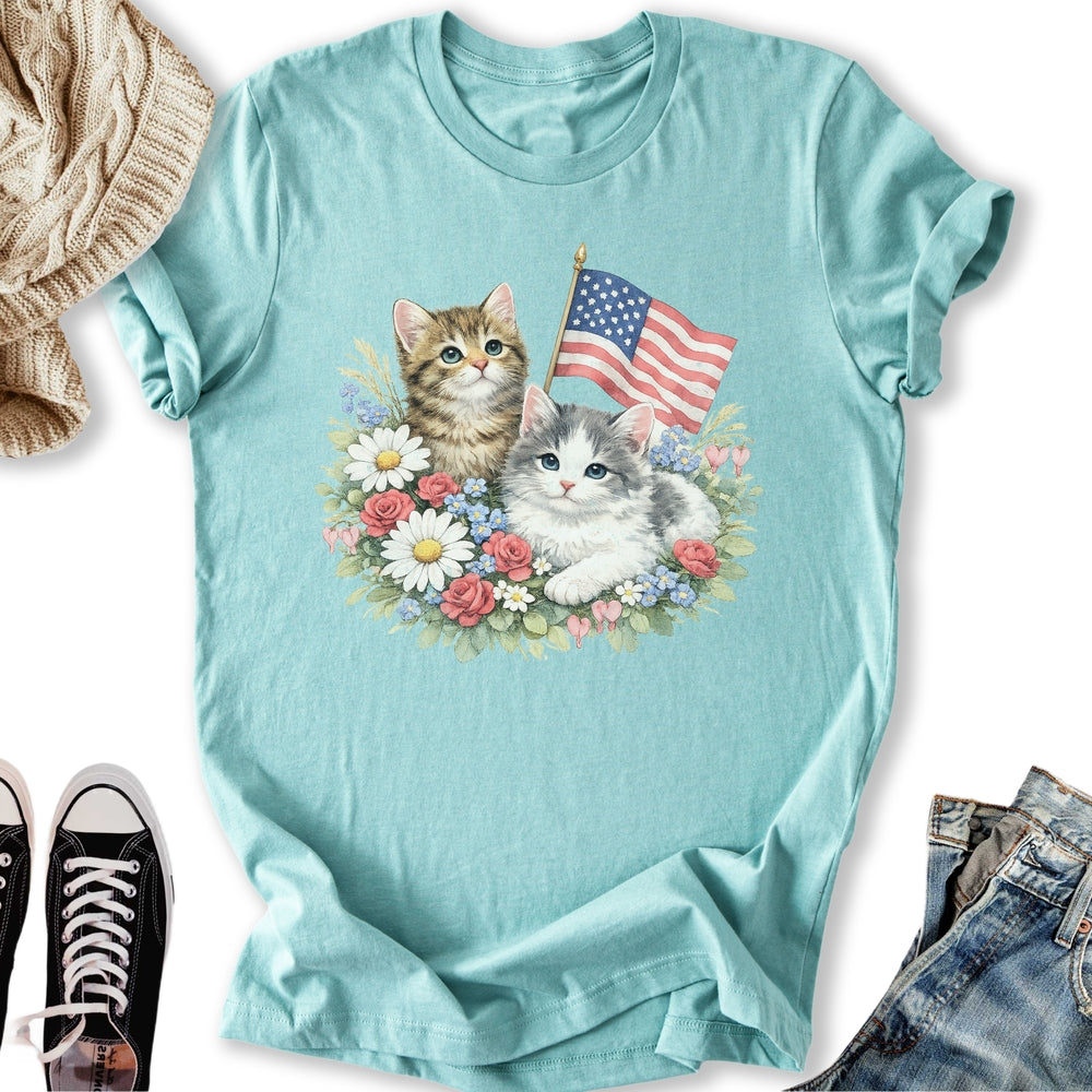 Vintage 4th July Kittens T-Shirt