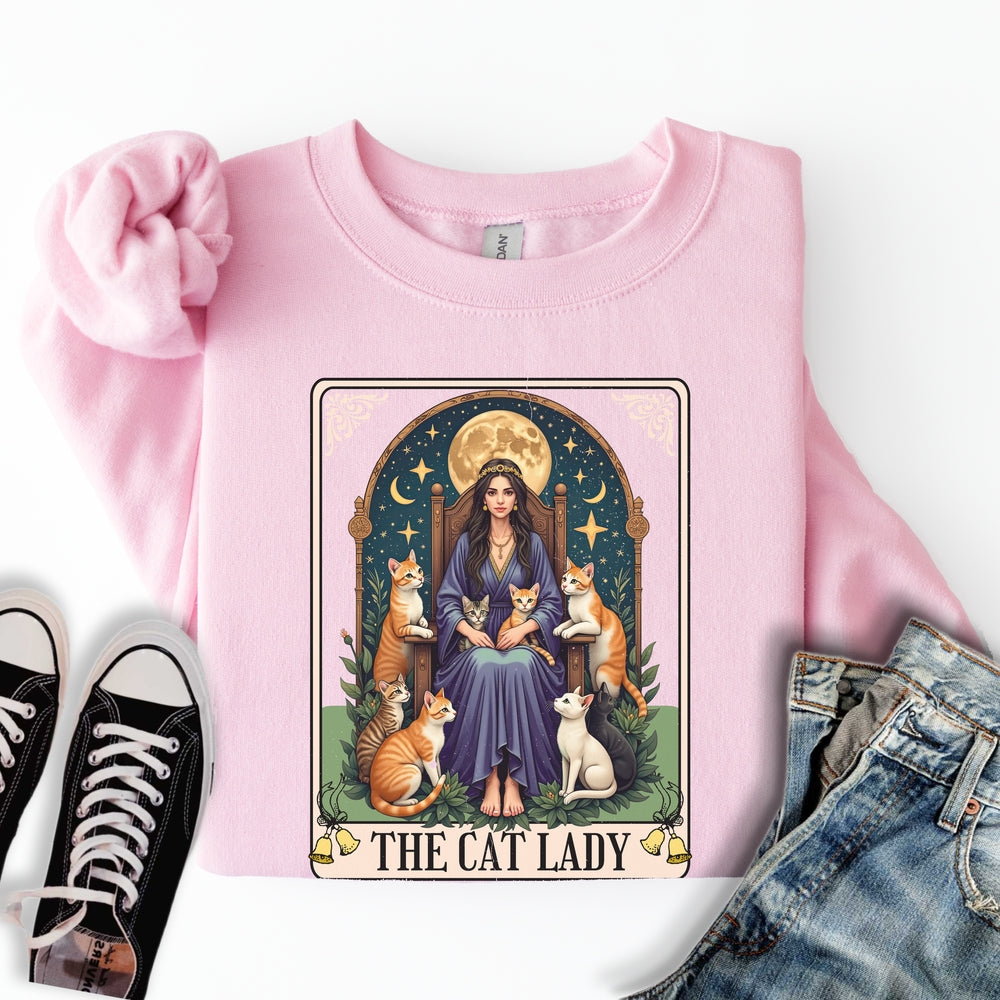Ginger Cat Lady Tarot Sweatshirt
