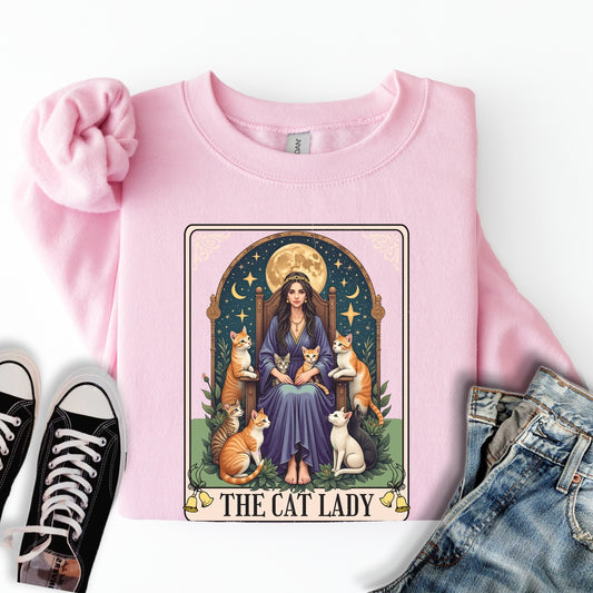Ginger Cat Lady Tarot Sweatshirt