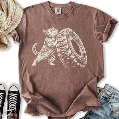 Strongman Cat Relaxed Tee