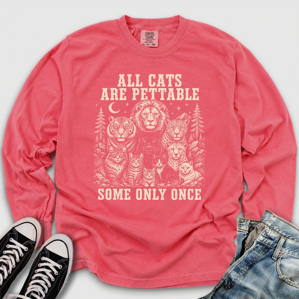 All Cats Are Pettable II Long Sleeve Tee