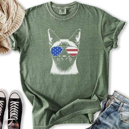 USA Aviator Siamese Cat T-Shirt