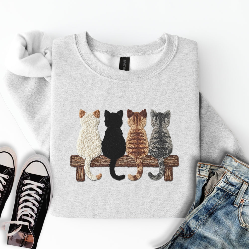 Four Cats Yarn Sweatshirt
