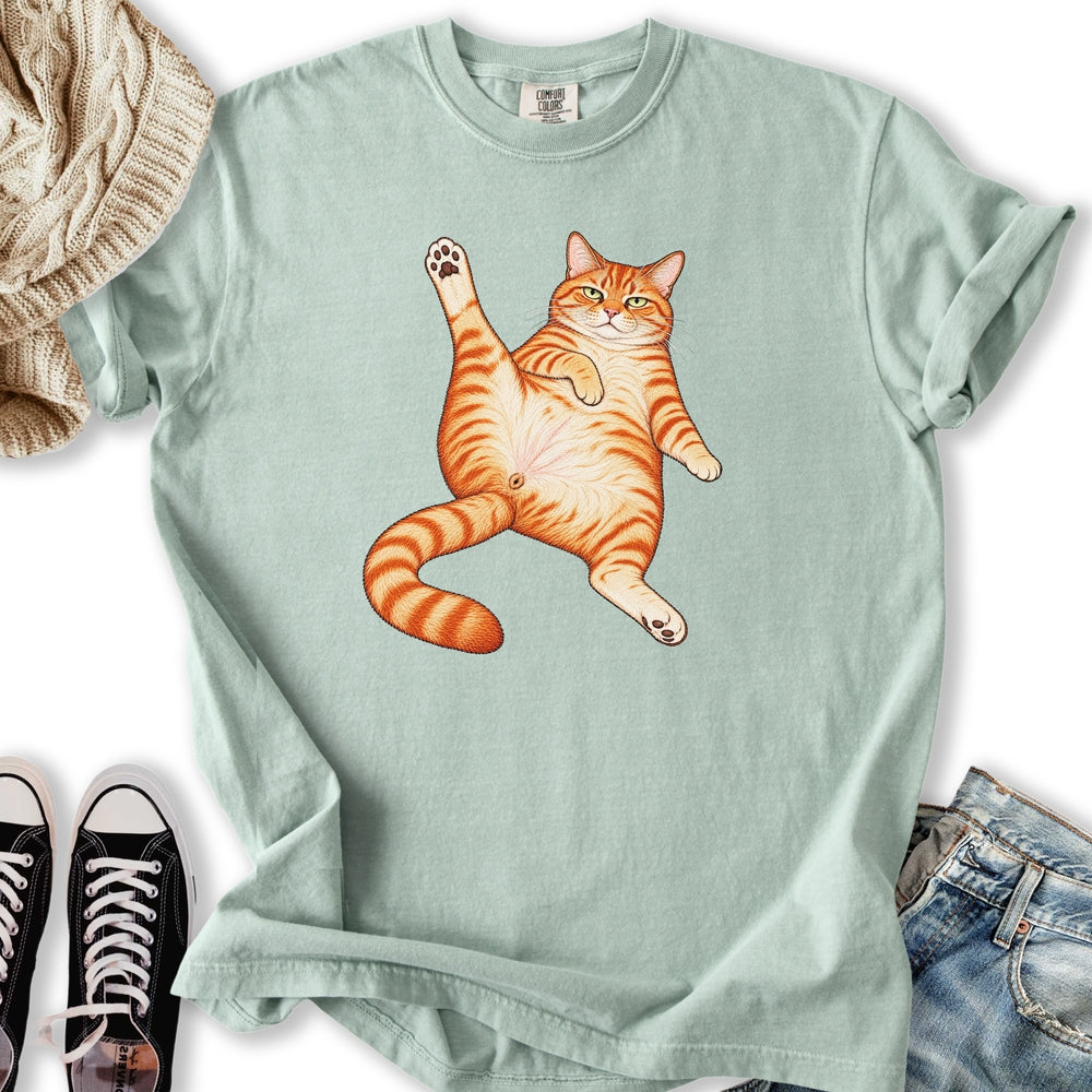 Stretching Ginger Tabby Relaxed Tee