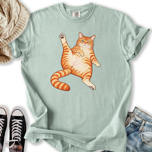 Stretching Ginger Tabby Relaxed Tee