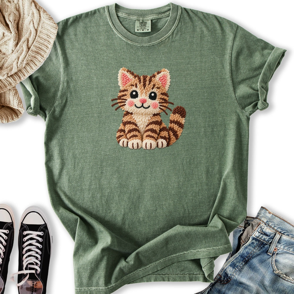 Faux Yarn Cat Relaxed Tee