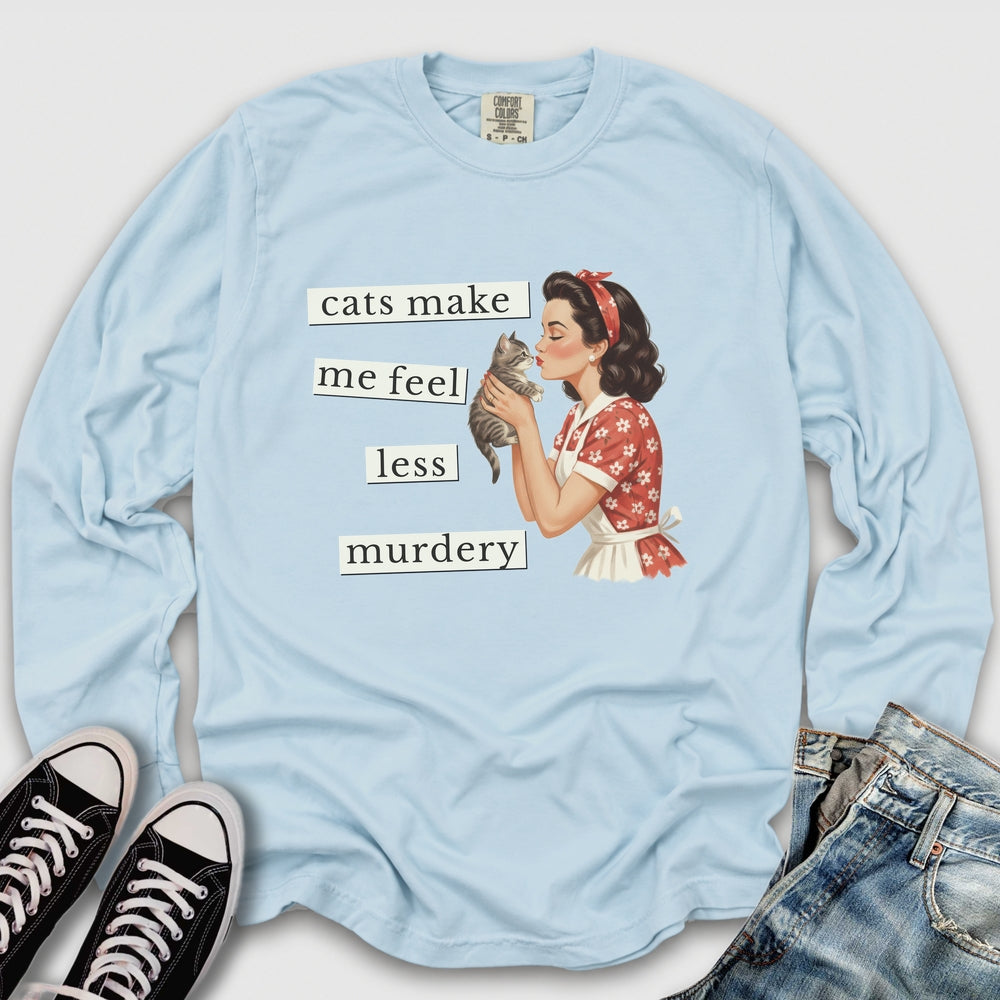 Less Murdery Long Sleeve Tee
