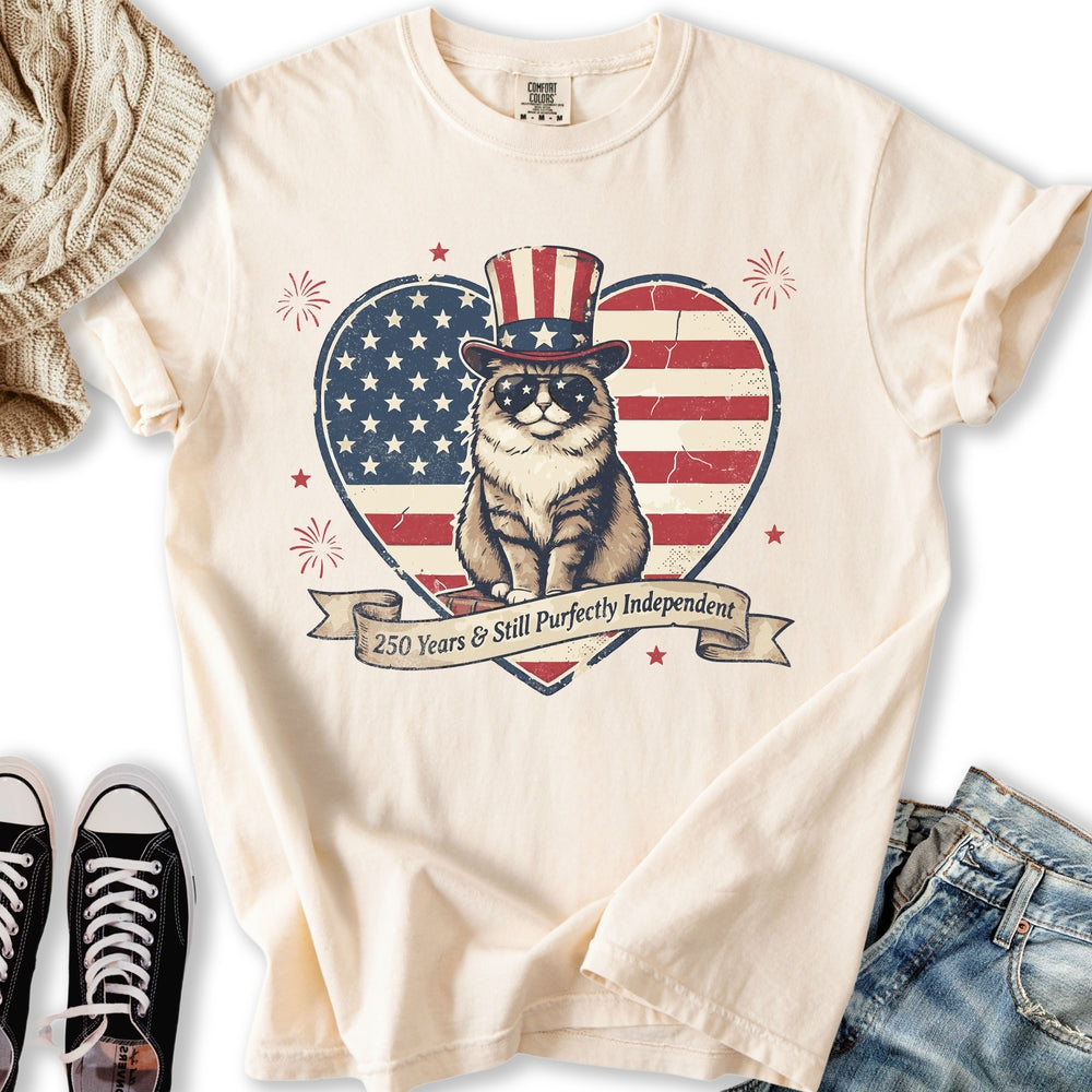 Purfectly Independent Cat T-Shirt