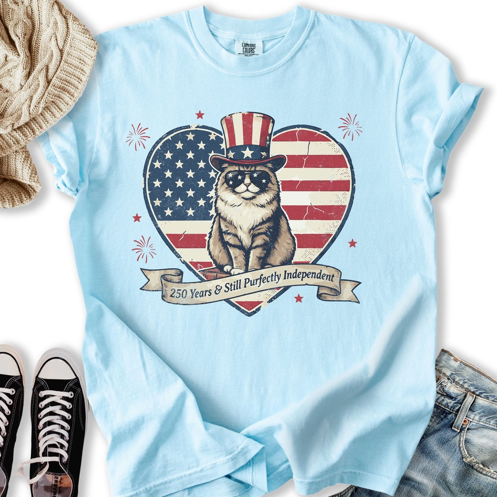 Purfectly Independent Cat T-Shirt