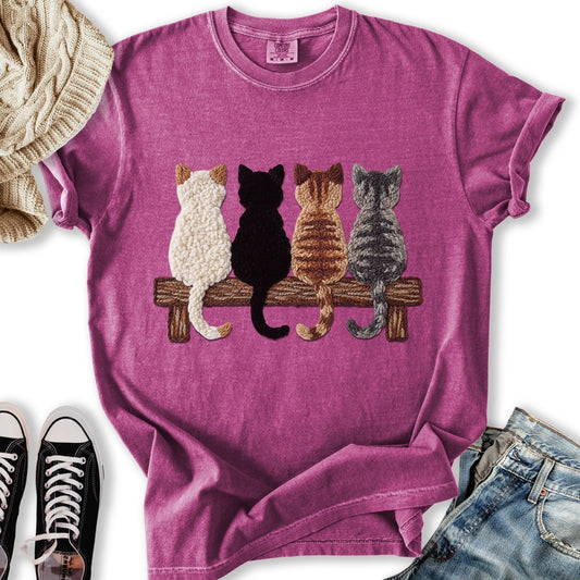 Four Cats Yarn T-Shirt