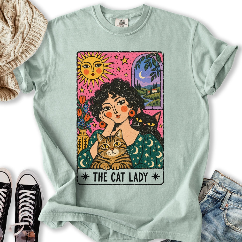 The Painterly Cat Lady Relaxed Tee