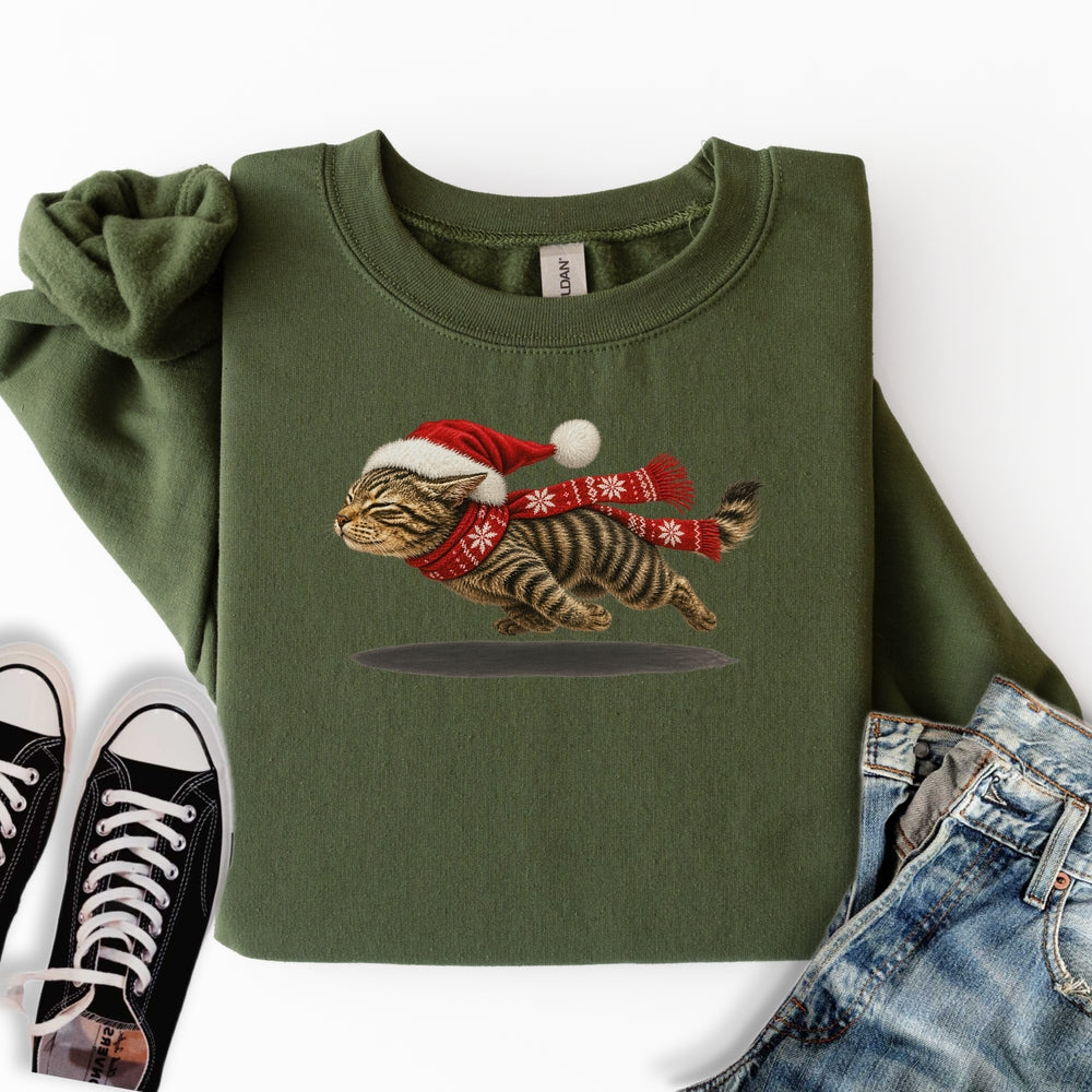 Christmas Zoomies Cat Sweatshirt